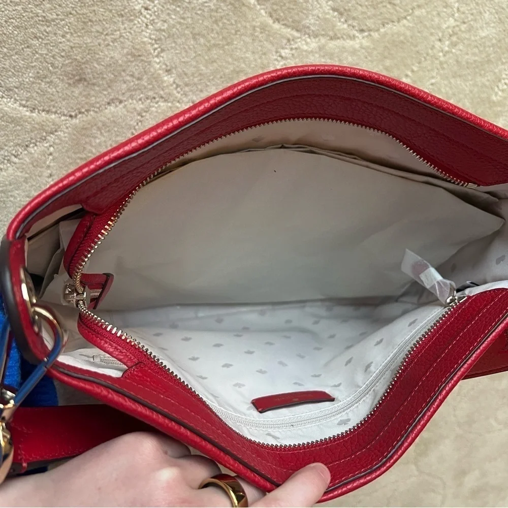NWT Kate Spade Lexy Pebbled Shoulder Bag Red